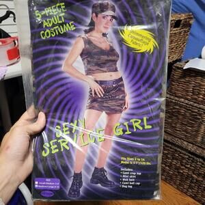 Camouflage Sexy Service Solider Halloween Constume Women Medium Complete Nwt‎